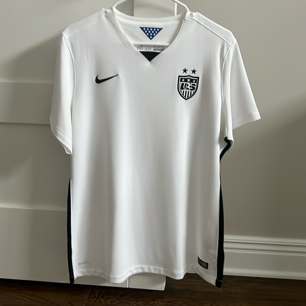 Nike Dri Fit Jersey Womens XL Authentic Soccer USA 2015 USWNT